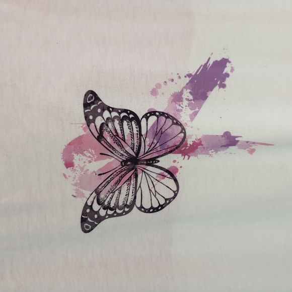 LuLaRoe Amber hoodie with butterfly - Picture 2 of 3